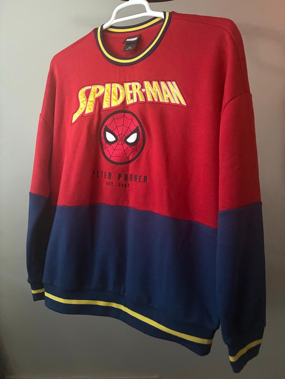Spider-Man Sweater Marvel Crewneck